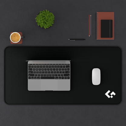 Iconic GreatFrontEnd Premium Desk Mat - Black, Large 15.5" x 31"