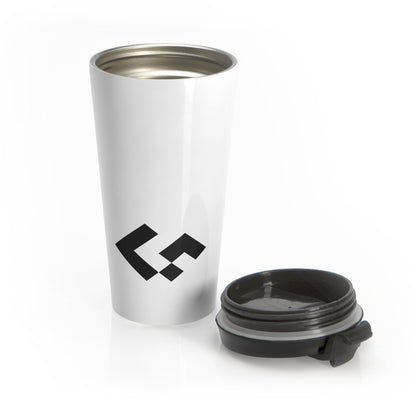 Iconic GreatFrontEnd Stainless Steel Travel Mug - White, 15oz